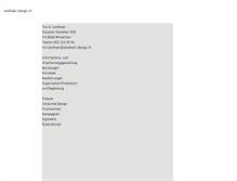 Tablet Screenshot of landheer-design.ch
